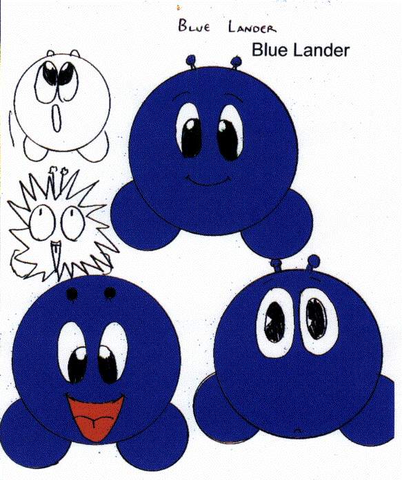 blue lander